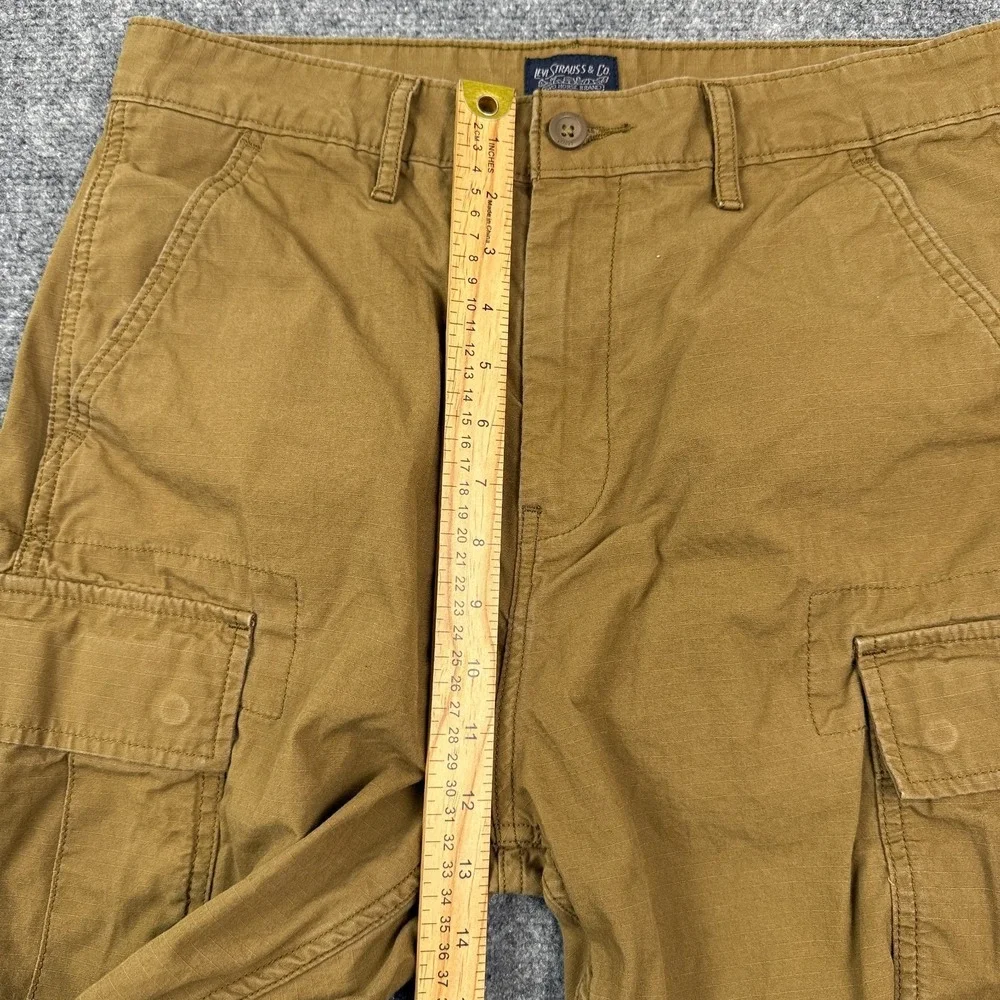 Levi's Mens Cargo Shorts Size 30 Brown Ripstop Cotton Utility Hiking Casual‎